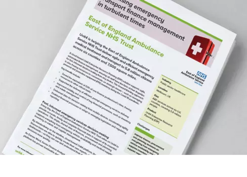 Cover image for Unit4 customer story - East of England Ambulance Service NHS Trust (ERP)