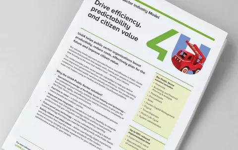 Click for Unit4 Public Sector industry model factsheet